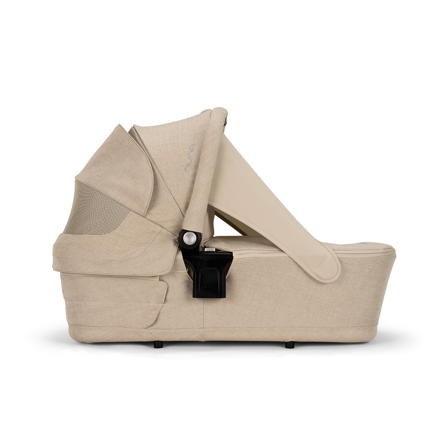 Nuna TRIV Next, LYTL Carrycot, ARRA Flex + Base Curve Travel System - Biscotti