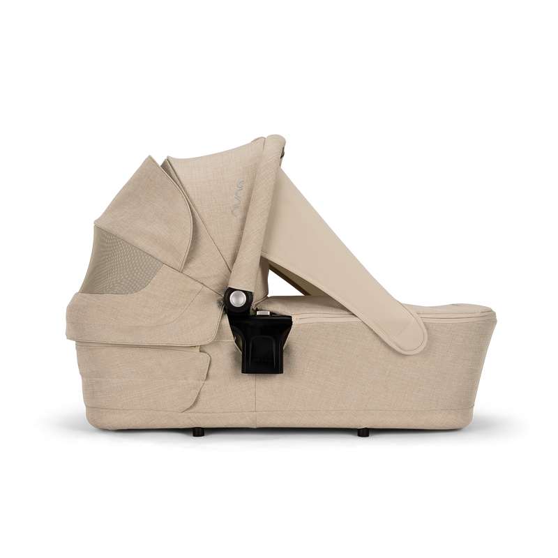 Nuna TRIV Next, LYTL Carrycot, ARRA Flex + Base Curve Travel System - Biscotti