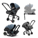 Doona X Recline Car Seat & Stroller with Isofix Base & Rain Cover Bundle - Ocean Blue + FREE Essentials Bag Worth £54.99!