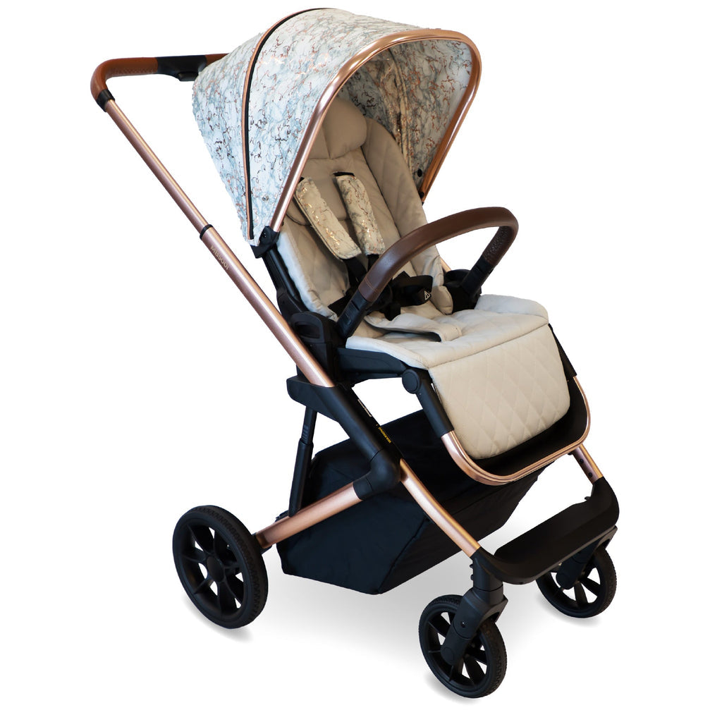 My Babiie MB500i Dani Dyer Rose Gold Marble iSize Travel System