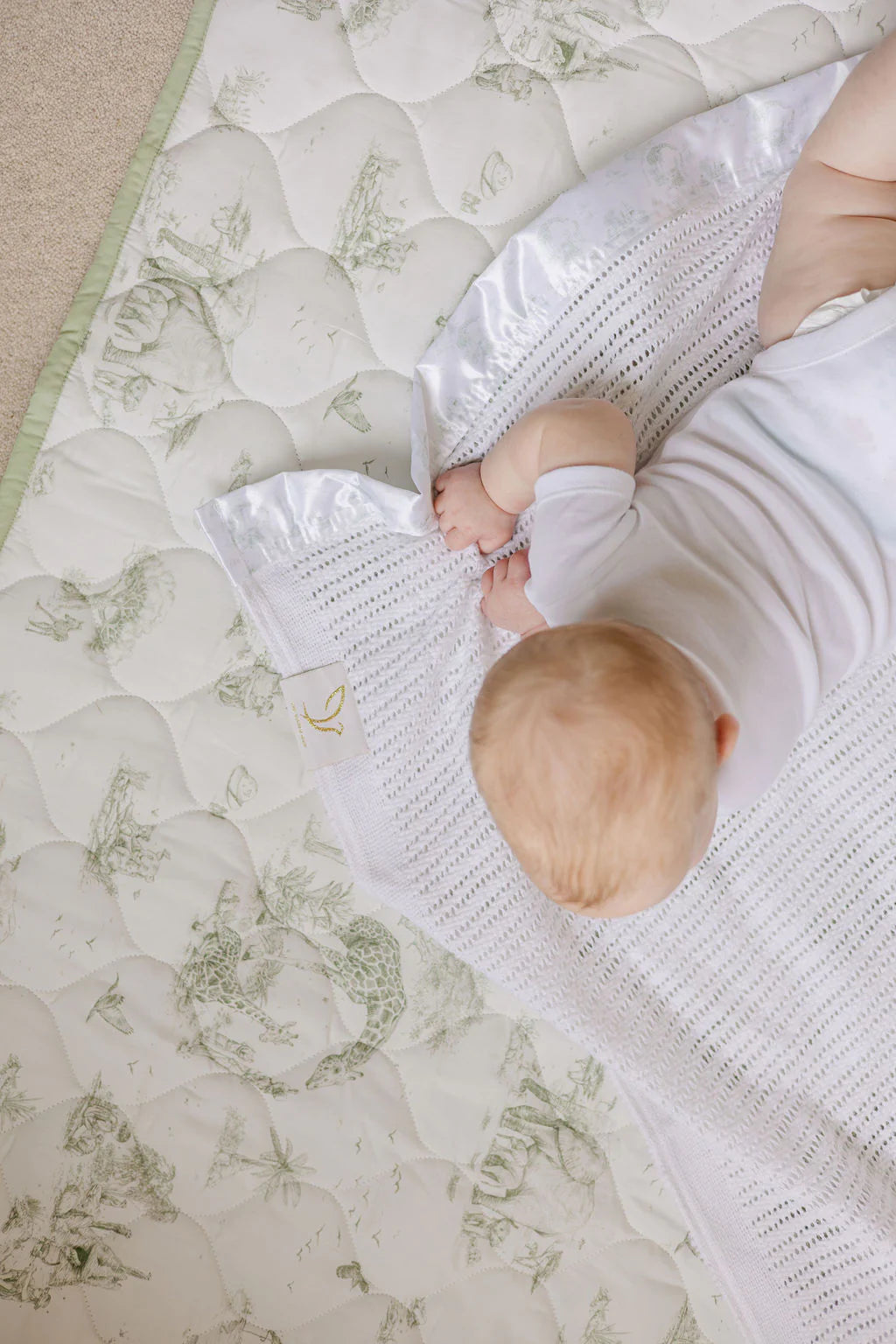 Gilded Bird Safari Toile Quilted Playmat