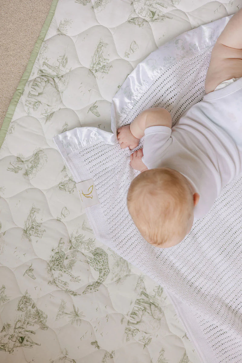 Gilded Bird Safari Toile Quilted Playmat