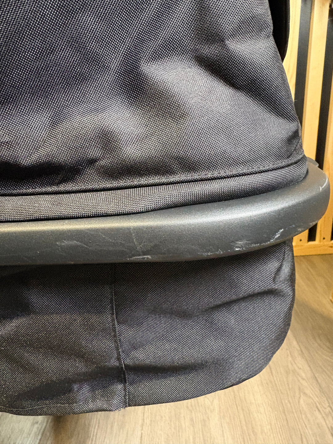 PRE LOVED My Babiie MB33 Twin Pushchair with Infant Carrier - Black Leopard