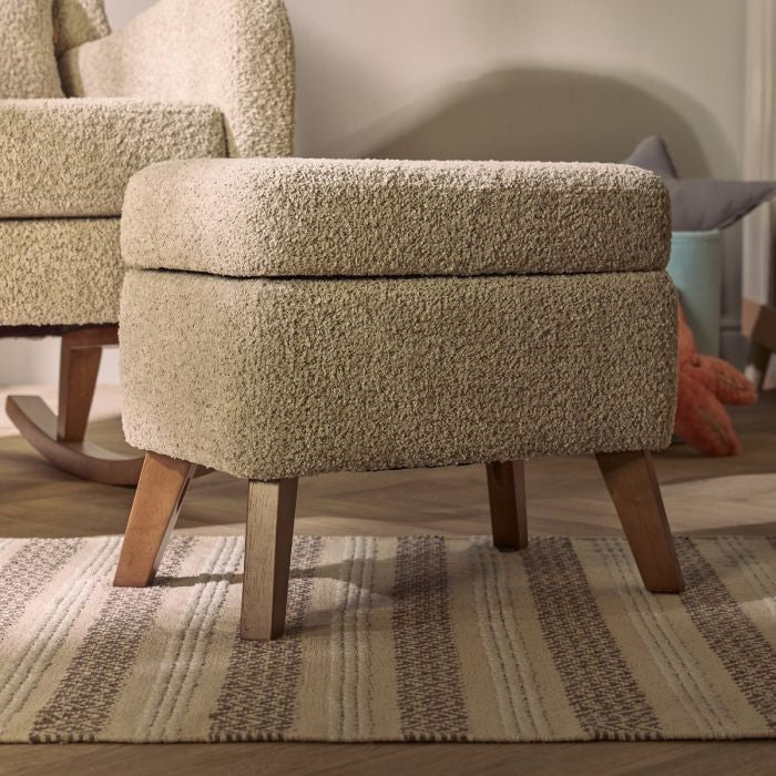 Tutti Bambini Harper Rocking Chair & Footstool - Mushroom