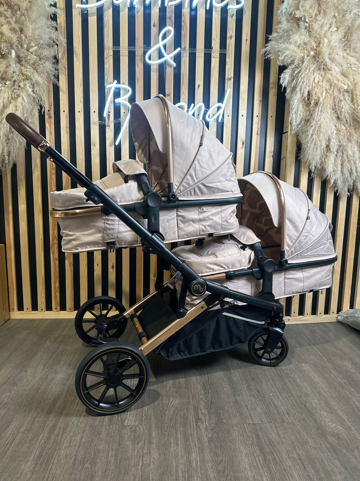 PRE LOVED My Babiie MB33 Twin Pushchair - Giraffe