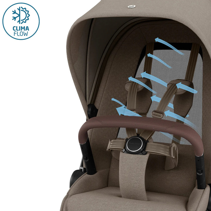 Maxi-Cosi Fame Pushchair & Carrycot - Twillic Truffle | Brown