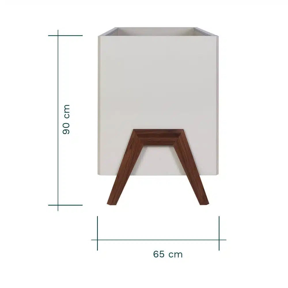 Tutti Bambini Fuori Mini Cot Bed - White Sand & Warm Walnut