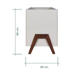 Tutti Bambini Fuori Mini Cot Bed - White Sand & Warm Walnut
