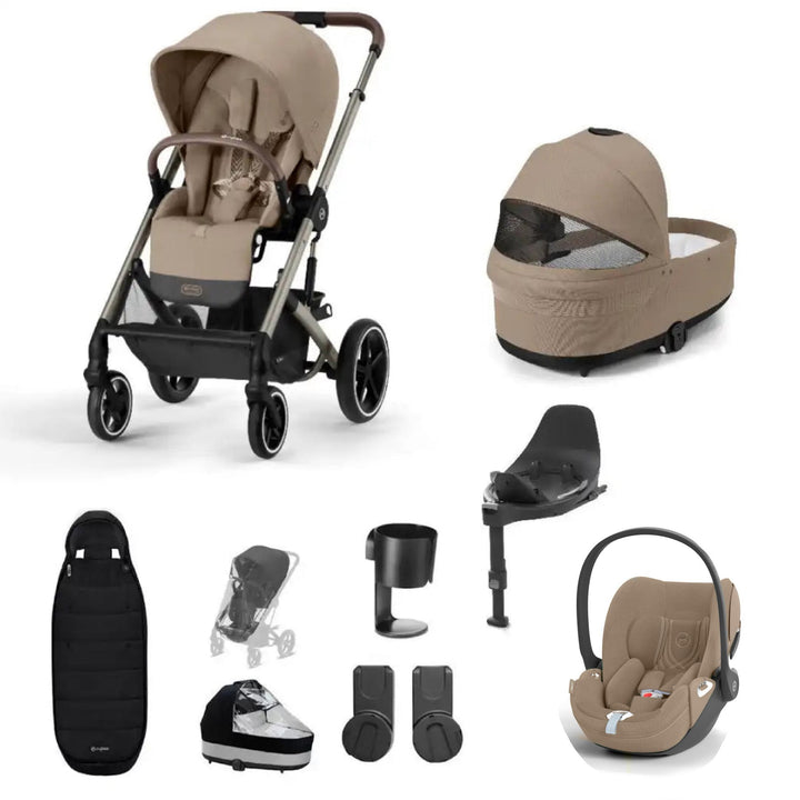 Cybex Balios S Lux Luxury Cloud T Cozy Beige Bundle - Almond Beige