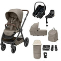 Maxi-Cosi Oxford Travel System Bundle Inc Pebble S Car Seat & Isofix Base - Truffle