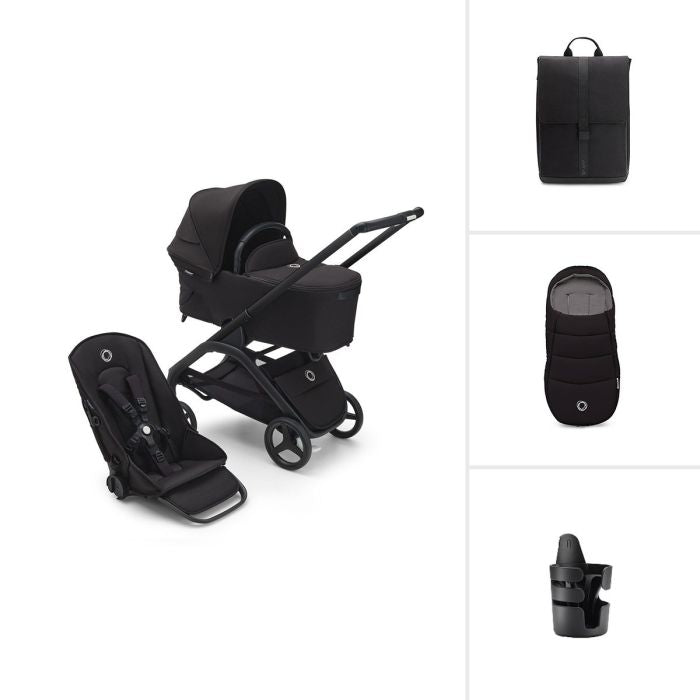 Bugaboo Dragonfly Essential Bundle - Midnight Black
