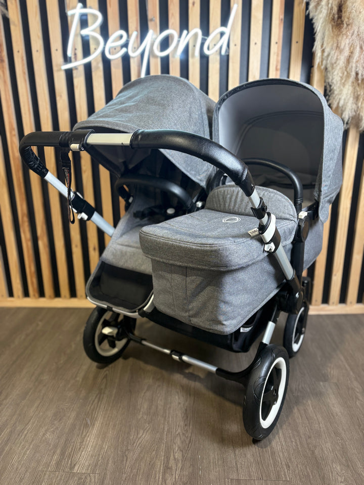 PRE LOVED Bugaboo Donkey2 Duo - Grey Melange