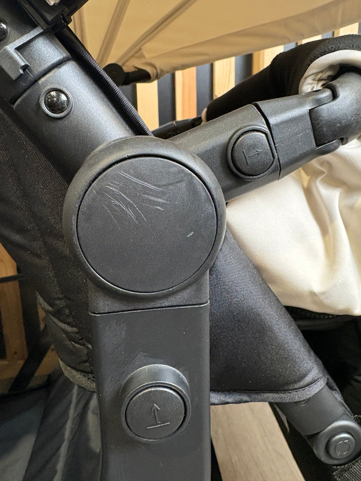 PRE LOVED Ickle Bubba Virgo Double Pushchair - Stone