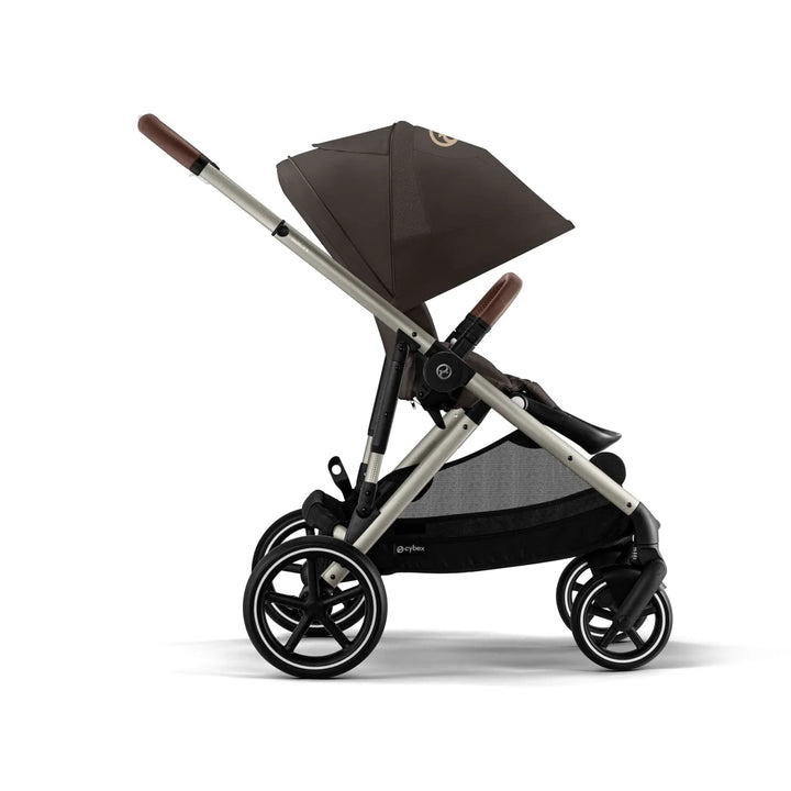 Cybex Gazelle S Cloud G Travel System Inc Gold Footmuff - Taupe/Chocolate Brown