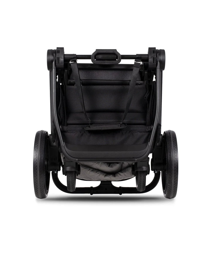 Venicci Tinum Edge, Cabriofix Isize + Isofix Base, Oyster Wiggle Crib + Kinderkraft Lumi2 Swing Bundle - Charcoal Dark Grey