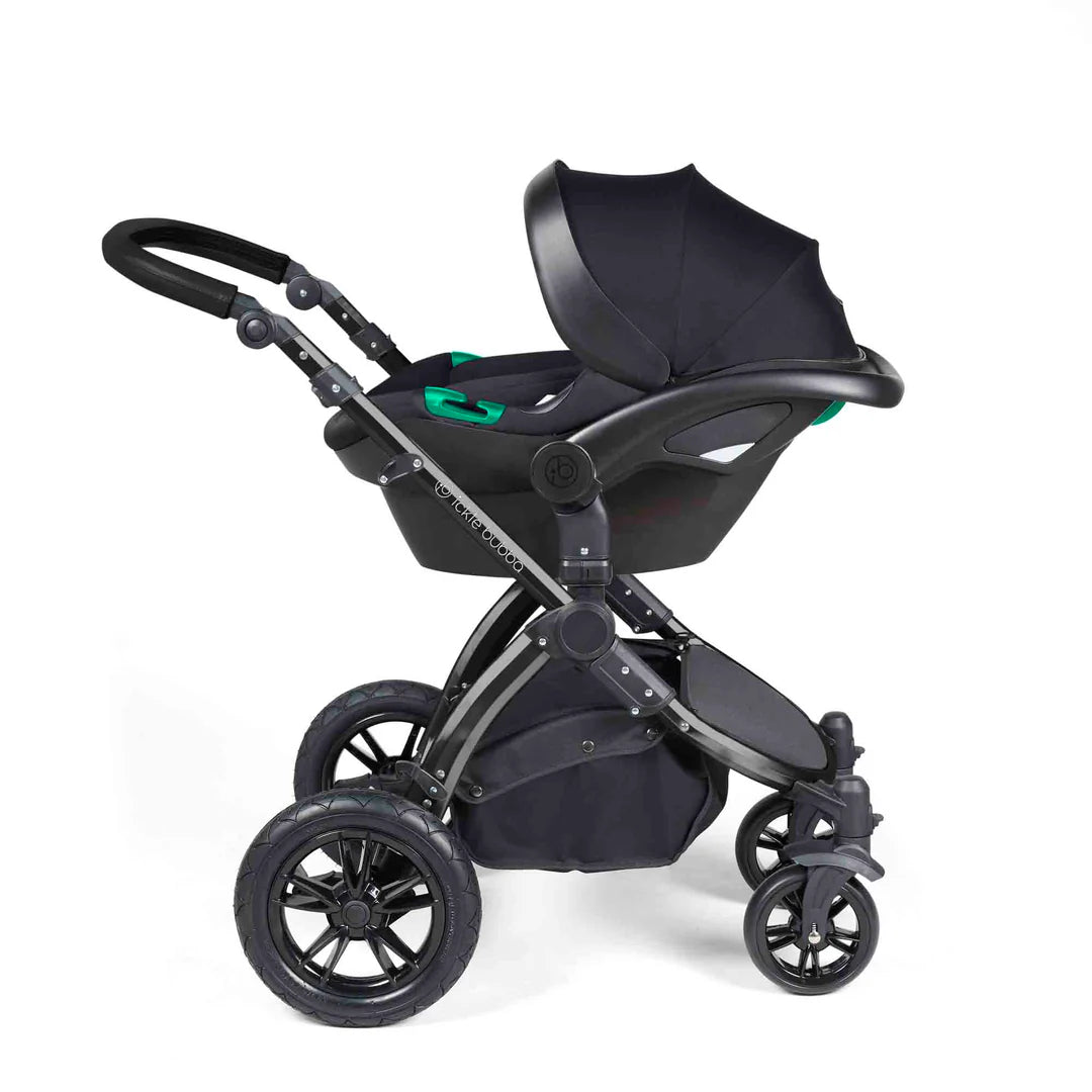 Ickle Bubba Stomp Luxe 12 Piece Travel System Inc I-Size Nimbus Spin Car Seat + Isofix Base