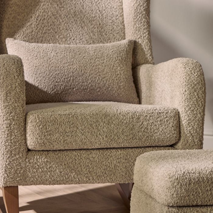 Tutti Bambini Harper Rocking Chair & Footstool - Mushroom