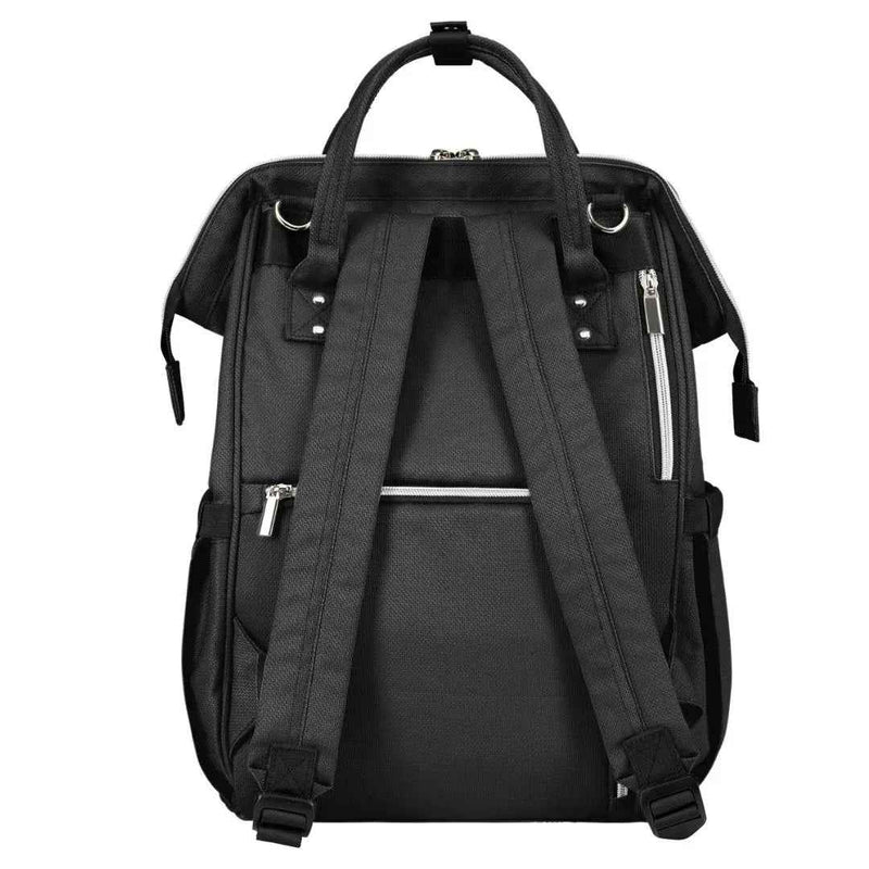 Kikkaboo Siena Mama Changing Backpack - Black/Silver