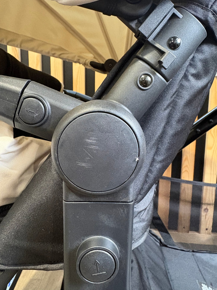 PRE LOVED Ickle Bubba Virgo Double Pushchair - Stone