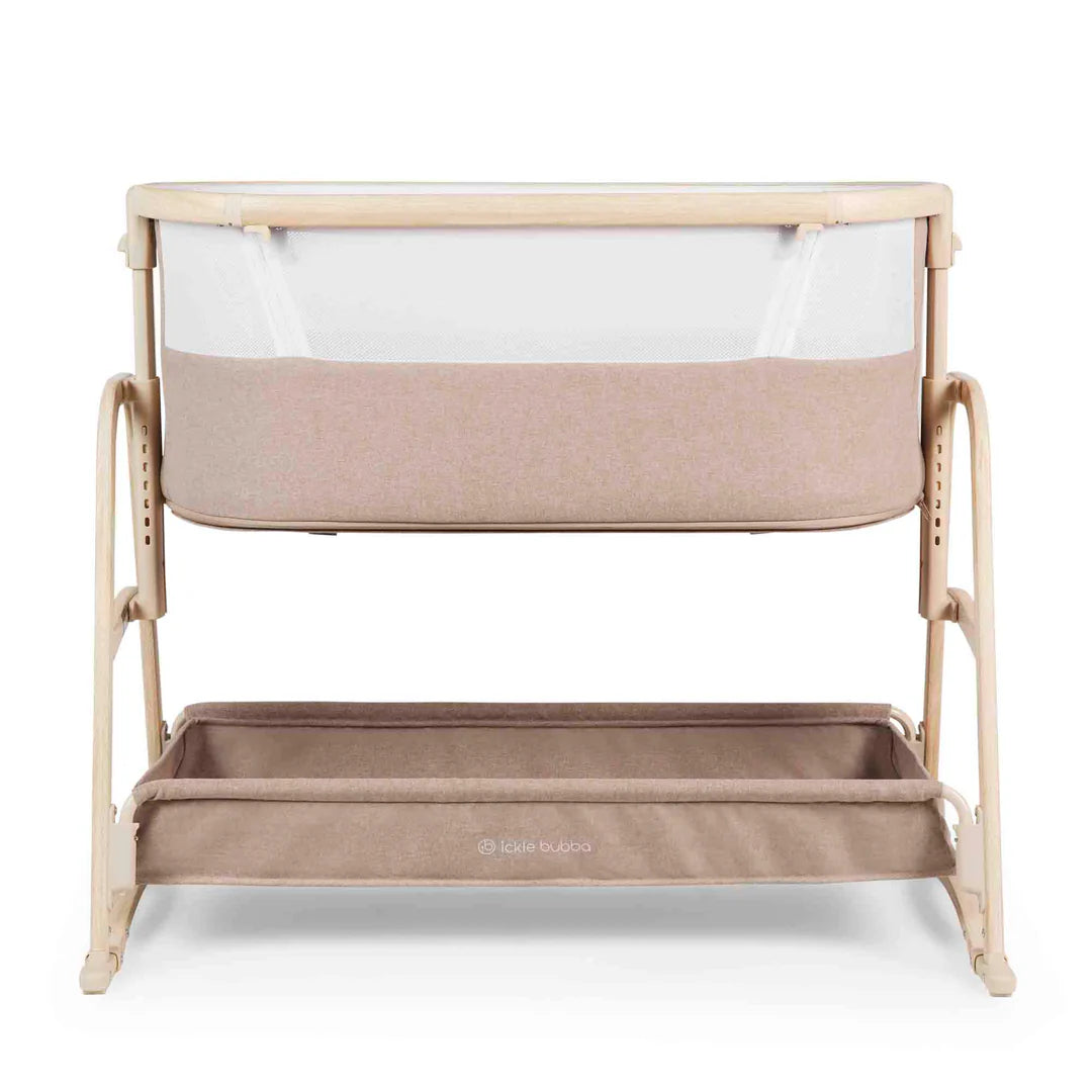 Ickle Bubba Bubba&Me Luxe Bedside Crib - Biscuit