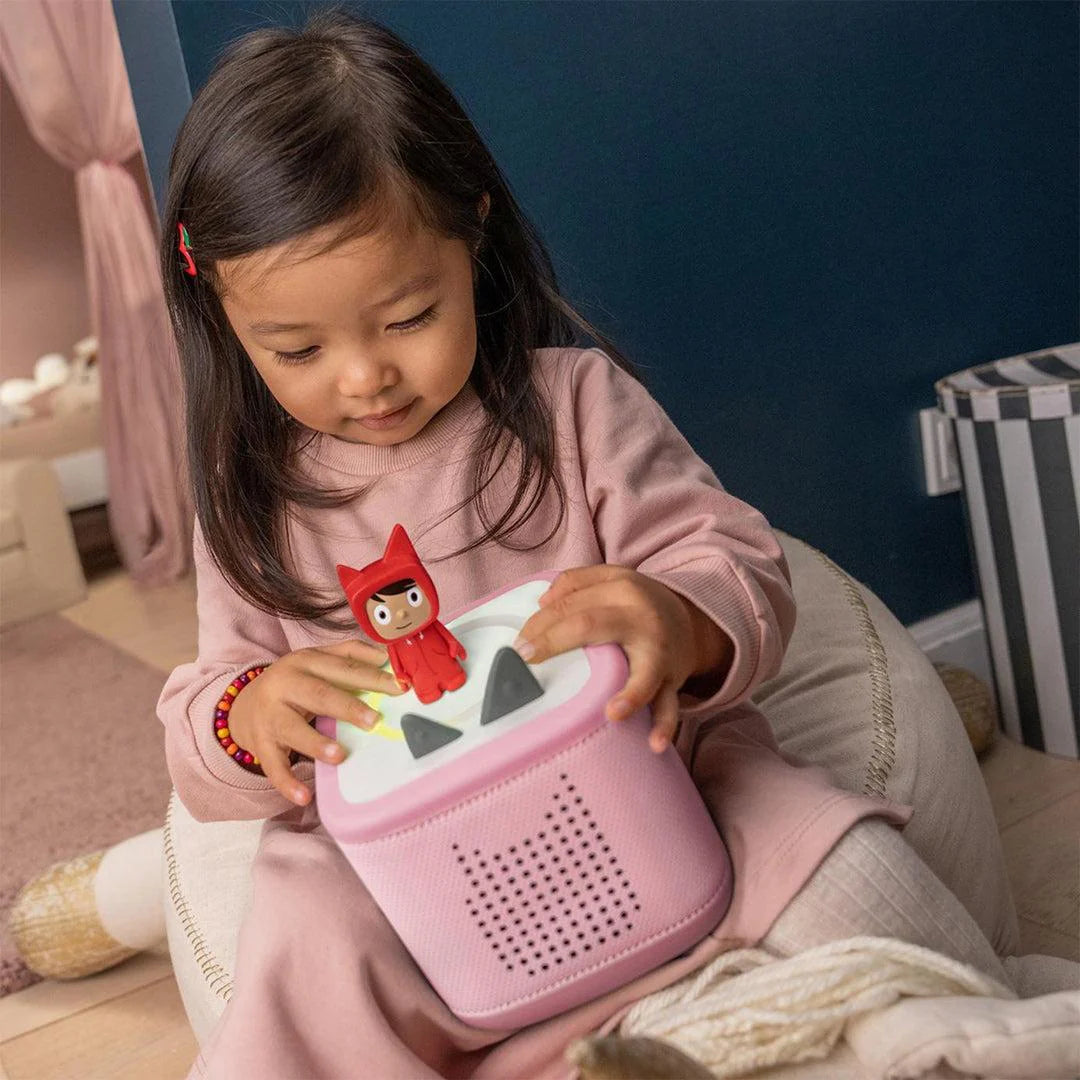 tonies Toniebox 2 Play Set with Paw Patrol Chase Tonie, Tonieplay Game & Tonieplay Controller - Cloud Pink