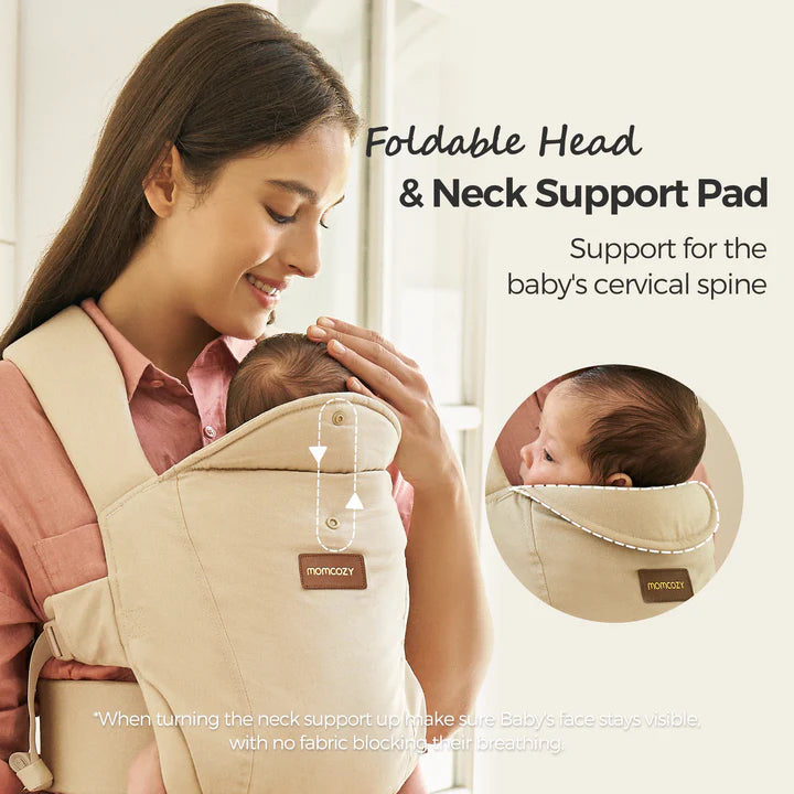 Momcozy Newborn Carrier WeeSnug 0-12m - Khaki