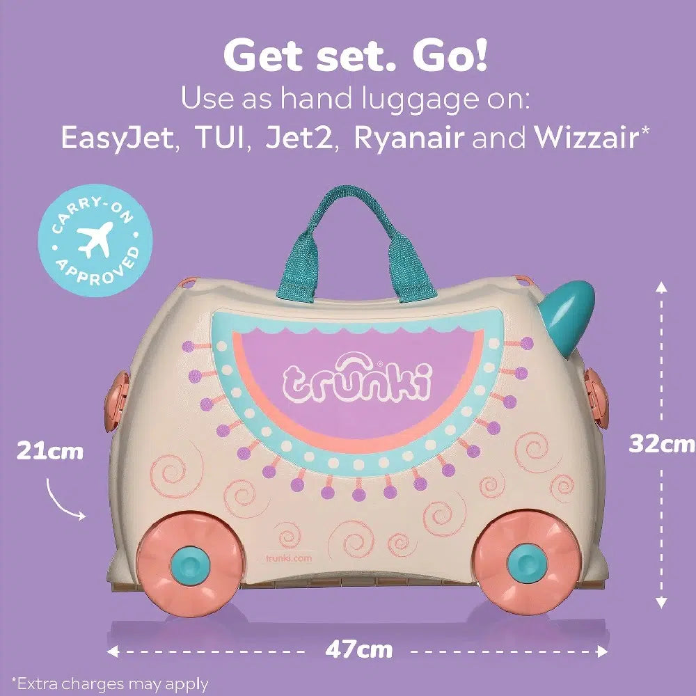 Trunki Ride-On Suitcase - Lola The Lama