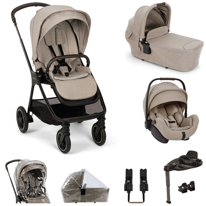 Nuna TRIV Next, LYTL Carrycot, ARRA Flex + Base Curve Travel System - Chateau