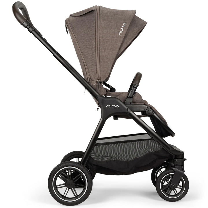 Nuna TRIV Next, LYTL Carrycot, ARRA Flex + Base Curve Travel System - Chestnut