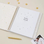 Blush & Gold My Baby Book - Baby Record Book - Misty Grey