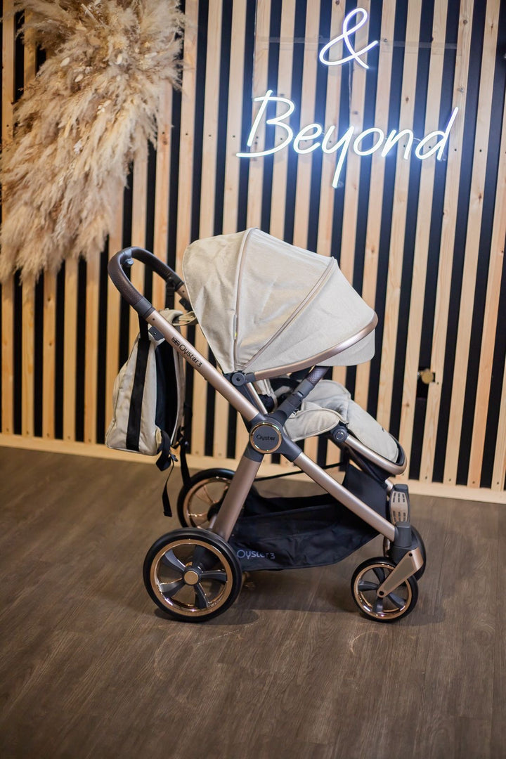 EX DISPLAY Babystyle Oyster3 Pram, Pushchair + Accessories - Cream