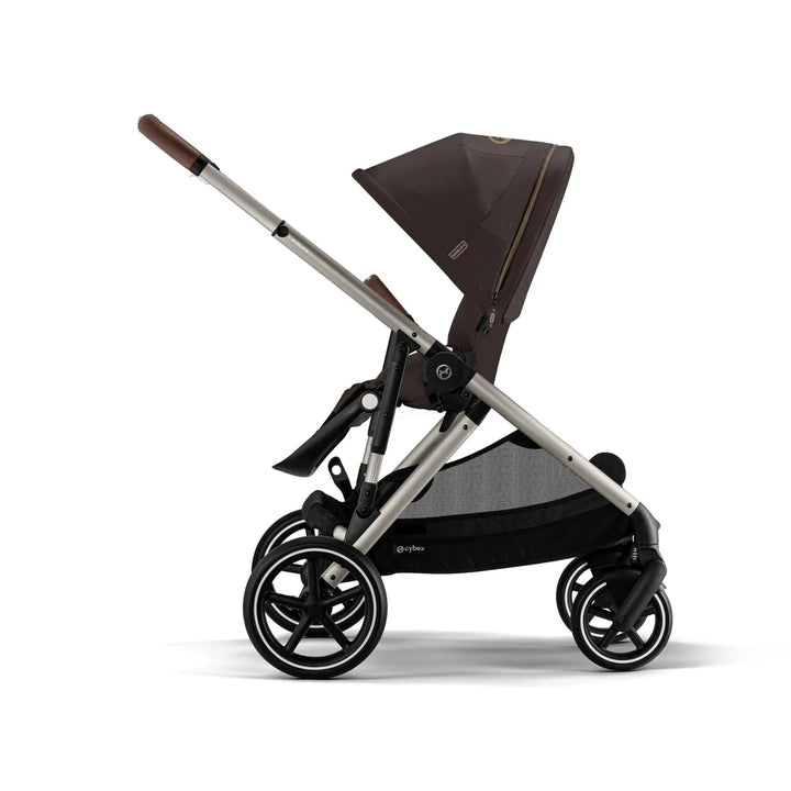 Cybex Gazelle S Cloud G Travel System Inc Gold Footmuff - Taupe/Chocolate Brown