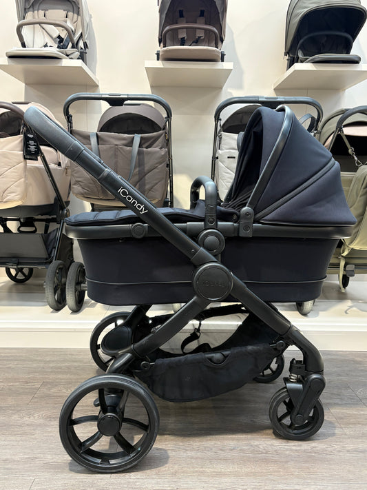 PRE LOVED iCandy Peach 7 Pram + Pushchair - Jet/Black
