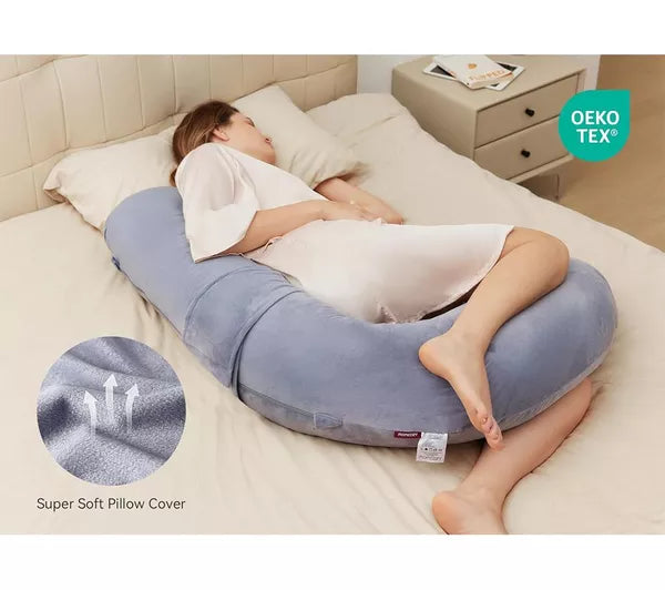 Momcozy F-Shaped Maternity Body Pillow