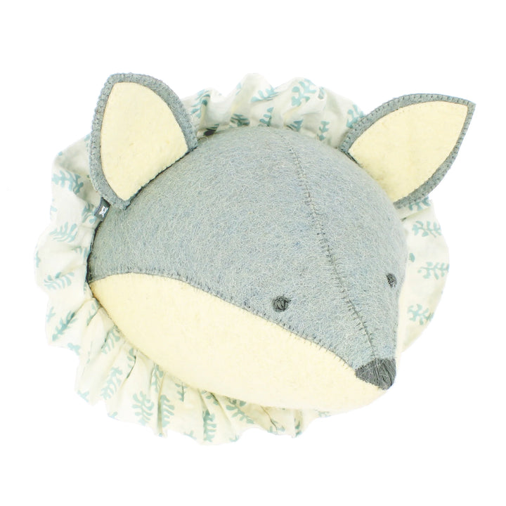 Fiona Walker Baby Fox with Vintage Ruff Head Mini - Blue