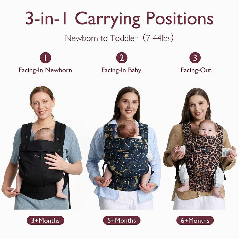 Momcozy Baby Carrier 3M+ - Cotton Khaki