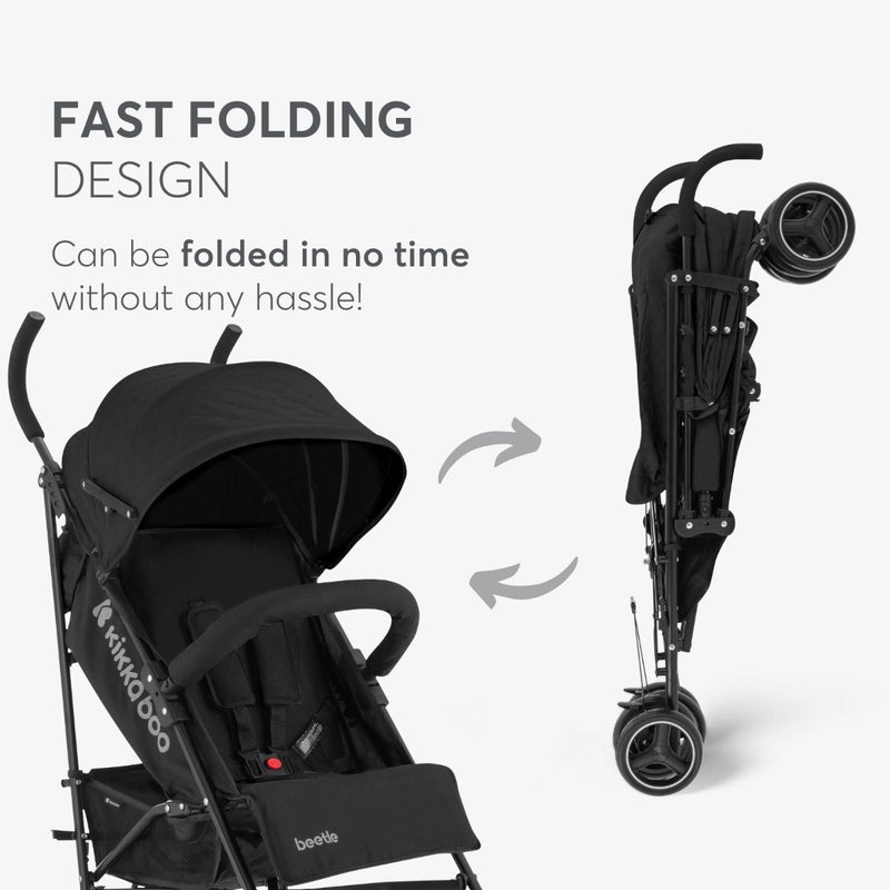 OPEN BOX Kikkaboo Lightweight Beetle Stroller - Beige