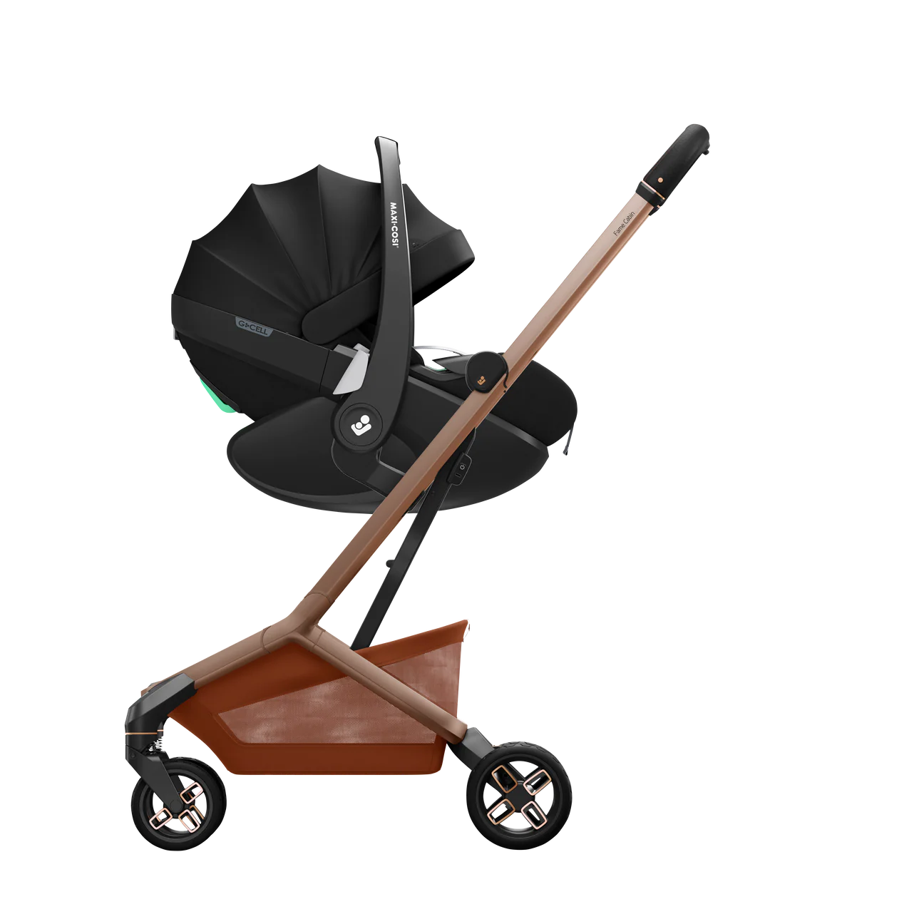 Maxi-Cosi Fame Cabin Stroller + Carrycot - Copper Terra