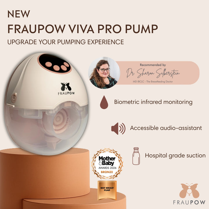 Fraupow Viva Pro Wearable Hands-Free Breast Pump - Pink