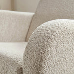 CuddleCo Etta Nursing Chair & Foot stool - Boucle Mushroom