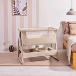 Tutti Bambini Cozee Air 2 Bedside Crib - Soft Walnut/Cocoa