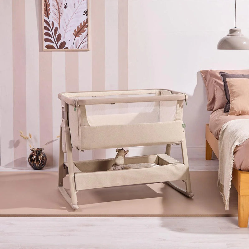 Tutti Bambini Cozee Air 2 Bedside Crib - Soft Walnut/Cocoa