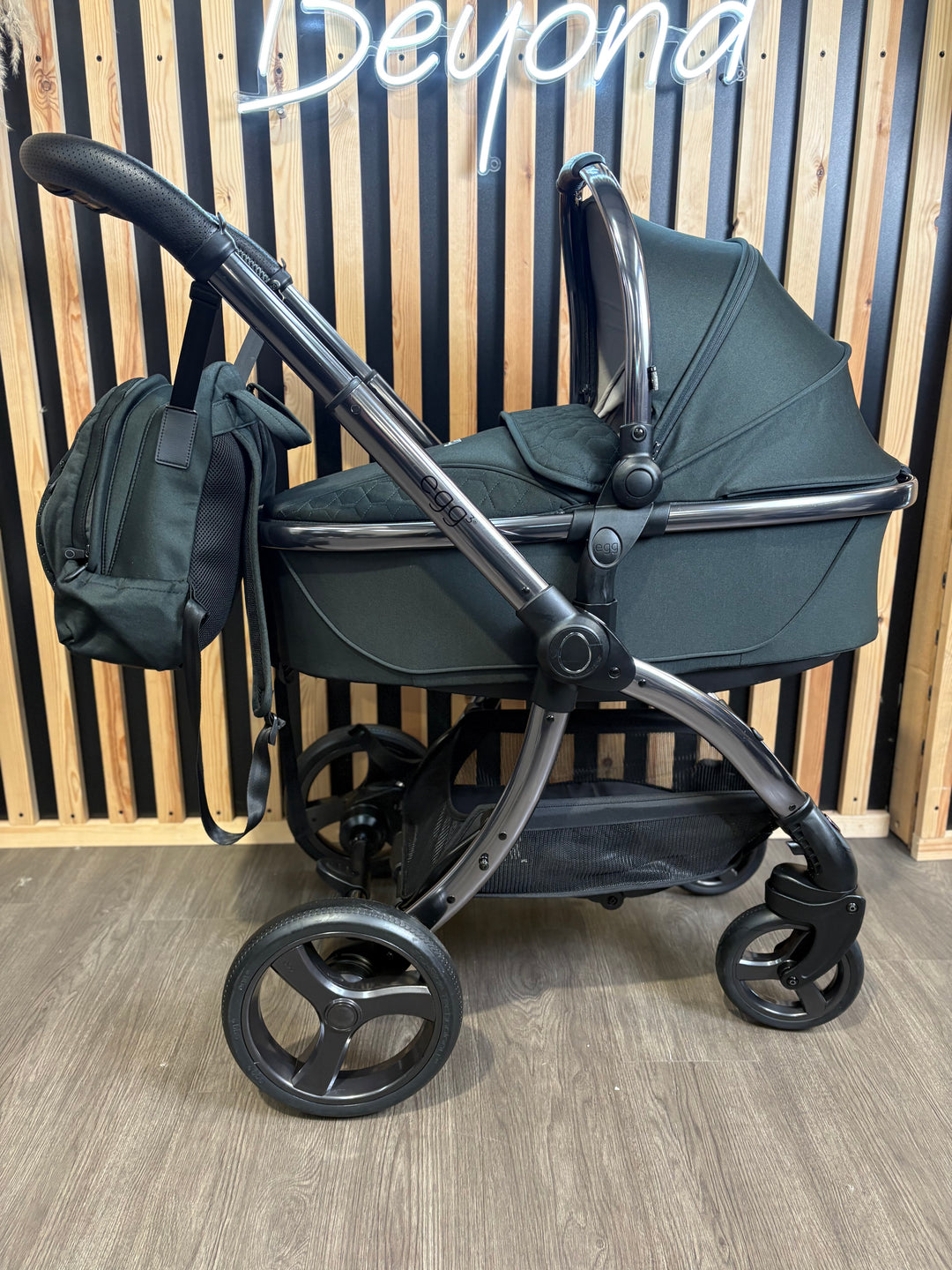 PRE LOVED egg3 Pram, Pushchair + Accessories Bundle - Black Olive