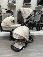 PRE LOVED Cybex e-Gazelle Double Pushchair - Almond Beige