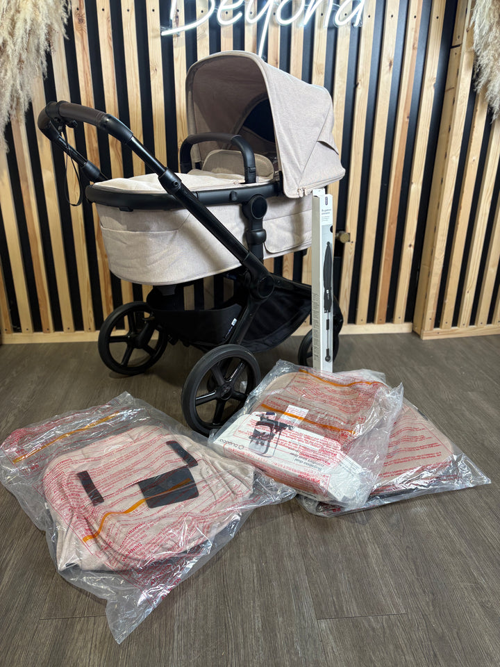 EX DISPLAY Bugaboo Fox 5 Renew Complete Pram + Pushchair Bundle - Desert Taupe Melange