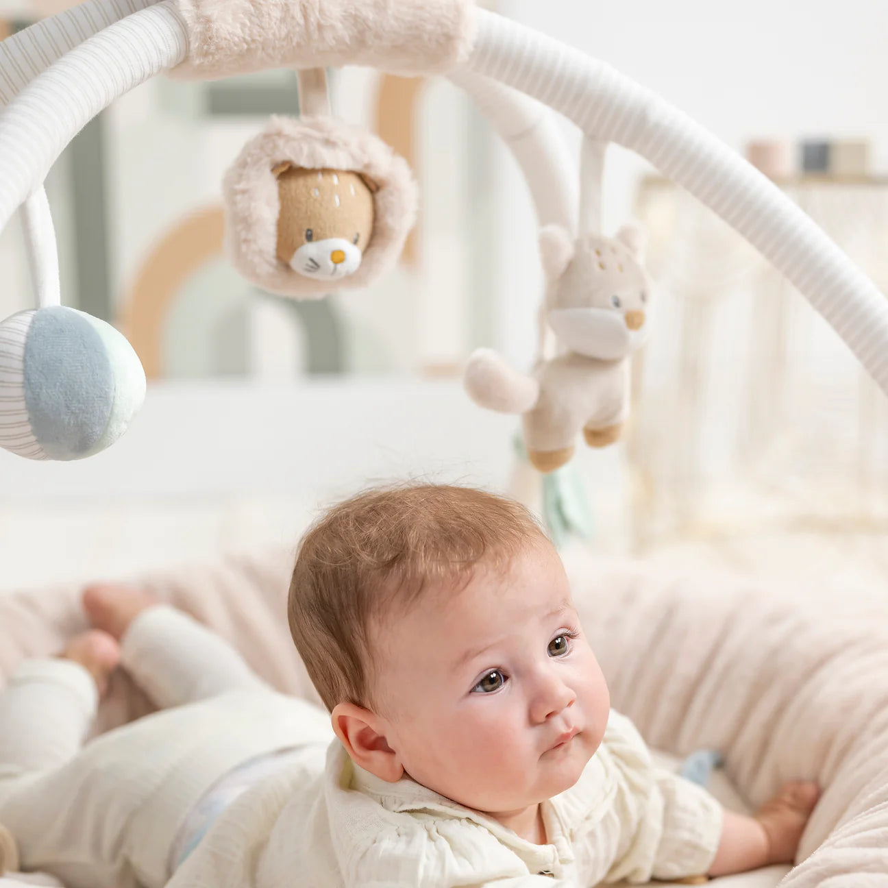 Nattou Stuffed Playmat - Flo, Ernest & Oli