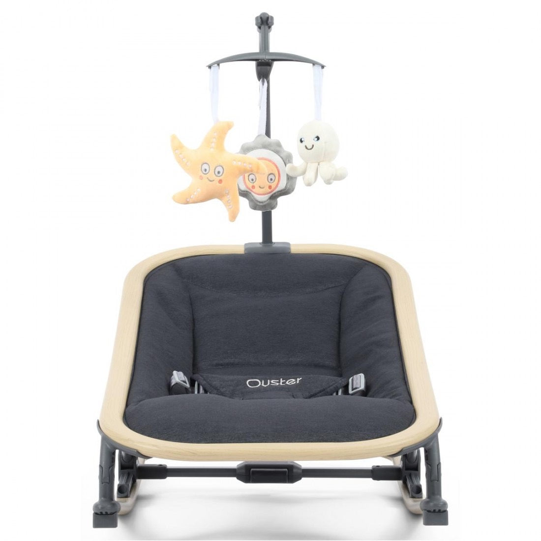 Oyster Rocker Chair - Carbonite