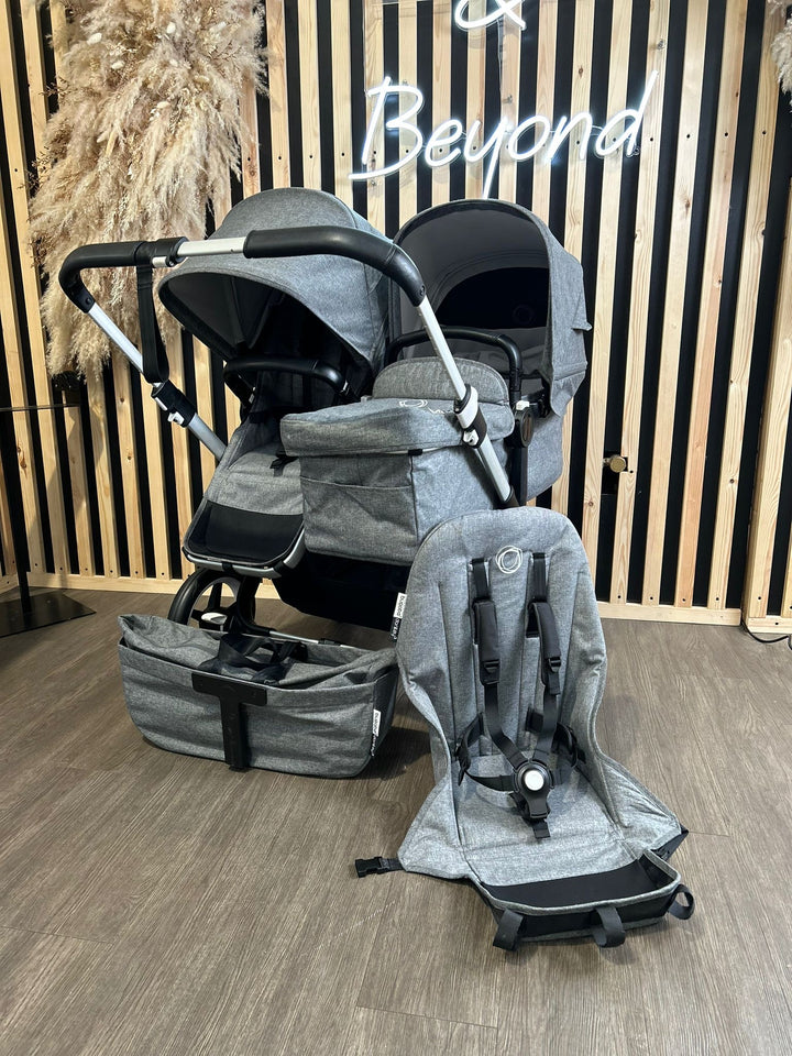 PRE LOVED Bugaboo Donkey 3 Duo - Grey Melange