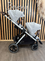 PRE LOVED Cybex Gazelle Twin S Pushchair - Stone Grey