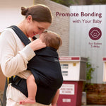 Momcozy Baby Carrier 3M+ - Cotton Black